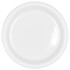 7" Frosty White Round Plastic Plates