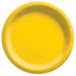 10" Yellow Sunshine Round Paper Plates