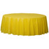 84" Yellow Sunshine Plastic Round Tablecover