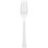Frosty White Heavy Weight Plastic Forks
