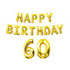 Happy Birthday "60" Gold Balloon Streamer