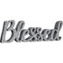 Religious Blessed Script Signs - Silver
