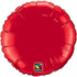 18" Metallic Ruby Red Round Flat Foil Balloon