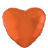 18" Metallic Orange Heart Balloon