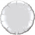 18" Metallic Silver Round Flat Metallic Foil Balloon