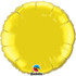 18" Metallic Citrine Yellow Round Flat Foil Balloon