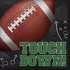 Tailgate Touch Down Football Square Paper Luncheon Napkins