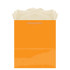 Orange Paper Gift Bags - Medium