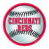 9" Cincinnati Reds Major League Baseball Collection Round Plates