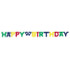 Happy Birthday Letter Banner - Multicolor