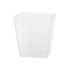 Scalloped Plastic Medium Container - Clear