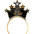 Black, Gold & Silver Happy New Year Tiara Headband