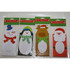 4 Pack Die-Cut Christmas Cookie and Treat Bags Four Styles