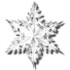 Silver Metallic Winter Snowflake