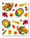 Thanksgiving Stickers 4 Sheets Per Pkg