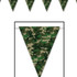 Camo Flag Pennant Banner Party Accessory