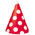 Ruby Red Polka Dots Hats 8 Pack