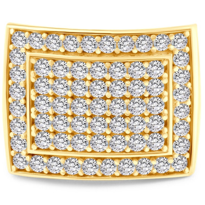 3Ct Men's Diamond Ring in 10k Gold Lab Grown