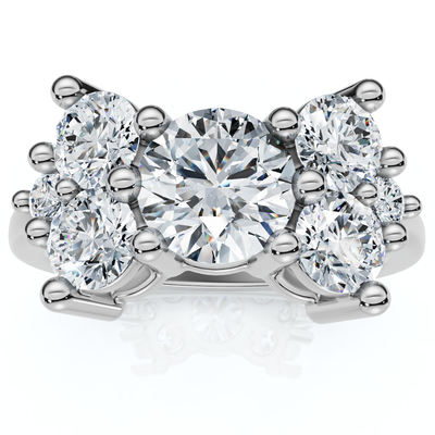 1.60Ct Butterfly Diamond Ring 10k Gold Lab Grown