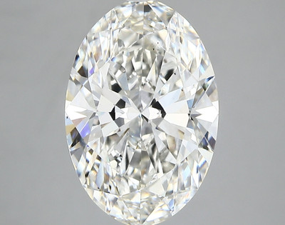 3.41-Carat Oval Lab Grown Diamond
