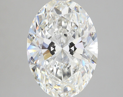 4.08-Carat Oval Lab Grown Diamond