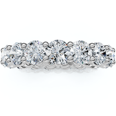 2 - 6Ct TW Diamond Eternity Ring 14k Gold Anniversary Lab Grown Wedding Band