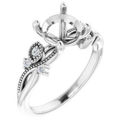 Ivy Vintage Lab Grown Diamond Ring Setting