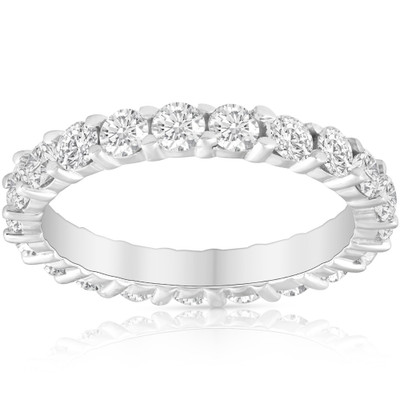 2 Ct Lab Grown Diamond Eternity Ring Wedding Band 14k  Gold