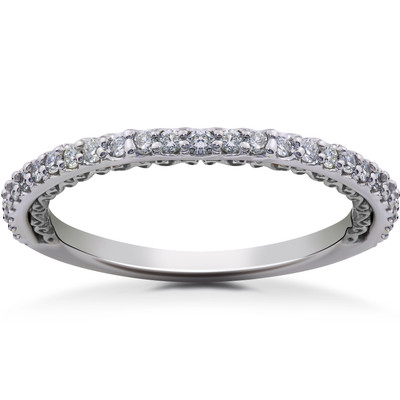 1/4 ct Lab Created Diamond Wedding Ring 14k Gold or Platinum
