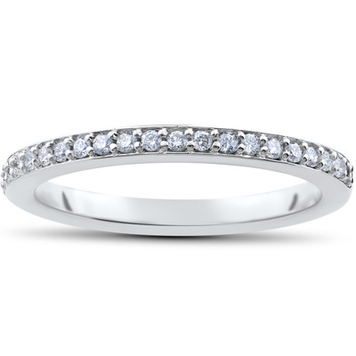 1/4ct Lab Created Diamond Wedding Ring in 14k White Yellow Rose Gold or Platinum