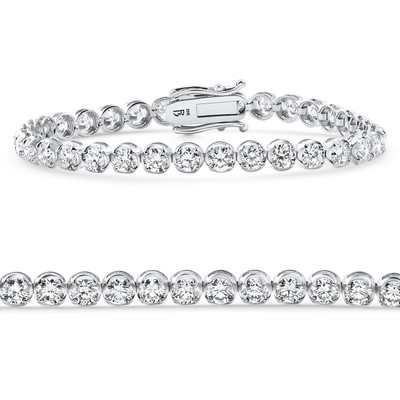 8.80Ct Diamond Angelica Tennis Bracelet Gold 7" Lab Grown