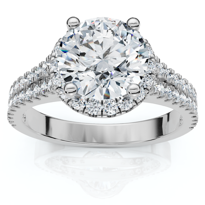 2 1/3Ct Diamond Waverly Lab Grown Engagement Ring White, Yellow or Rose Gold