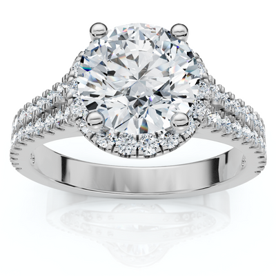2 1/3Ct Diamond Waverly Lab Grown Engagement Ring White, Yellow or Rose Gold