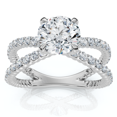 1.40Ct Tori Diamond Engagement Ring 14k Gold or Platinum Lab Grown