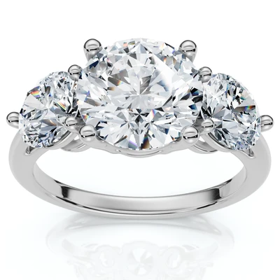 Certified 3 1/2Ct Diamond Engagement Ring Lab Grown
