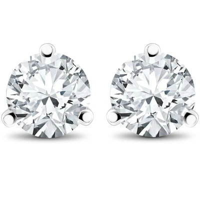 1 ct TDW Lab Grown Diamond Martni Studs 14k Gold Earrings