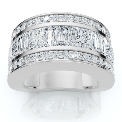 5 3/4ct Bold Diamond Statement Ring 14k Gold or Platinum Lab Grown