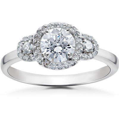 1/2ct Diamond Charlotte Halo Engagement Ring Setting