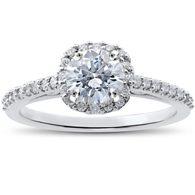 1/3ct Diamond Madison Cushion Halo Engagement Ring Setting