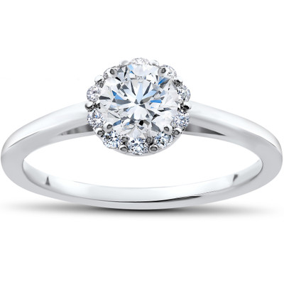 3/4 Ct Lab Created Diamond Madelyn Halo Engagement Ring