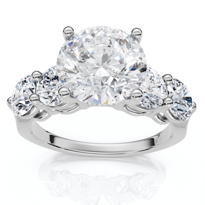 Certified 3 1/2Ct Diamond Engagement Ring 14k Gold or Platinum Lab Grown