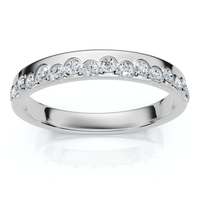 1/5Ct TW Diamond Rhythm Anniversary Band 14k Gold or Platinum Lab Grown