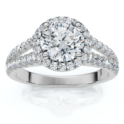1 1/5Ct Divine Diamond Engagement Ring 14k Gold or Platinum Lab Grown