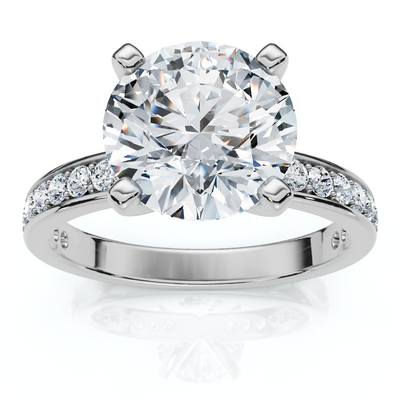 Certified 2 1/4Ct Karthy Diamond Engagement Ring 14k Gold or Platinum Lab Grown