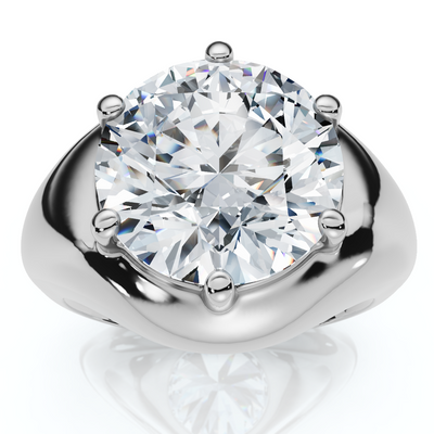 Certified 5Ct Bryn Diamond Solitaire Engagement Ring Lab Grown