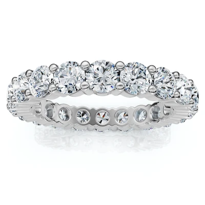 3Ct Mary Diamond Eternity Wedding Ring 14k Gold or Platinum Lab Grown EF/VS