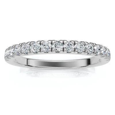 1/3Ct Stackable Women's Diamond Wedding Anniversary Ring 14k Gold or PT Band