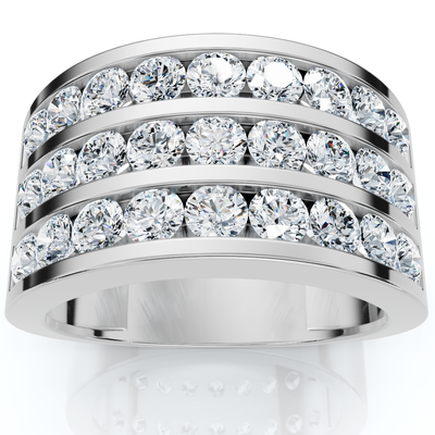 Men's 2.70Ct Diamond Anniversary Wedding Ring Gold Lab Grown