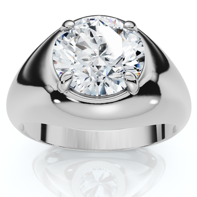 Ceritified Men's 3Ct Diamond Wedding Anniversary Ring Gold Lab Grown