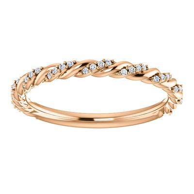 Custom Order Size 6.5 14k Rose Gold Lab Grown Diamonds